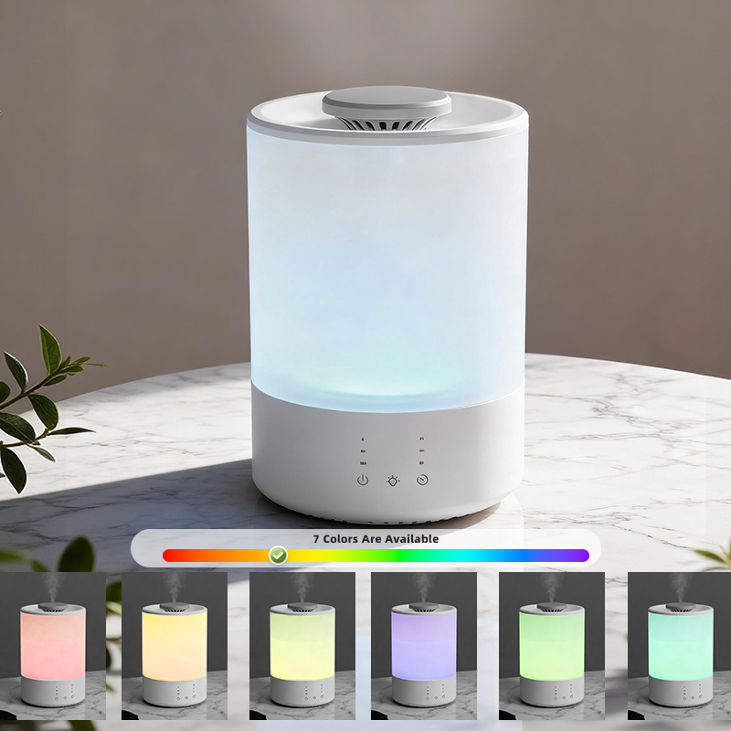 Landsign avduker 3L Cool Mist Luftfukter med 7-farget lys og aromaterapi