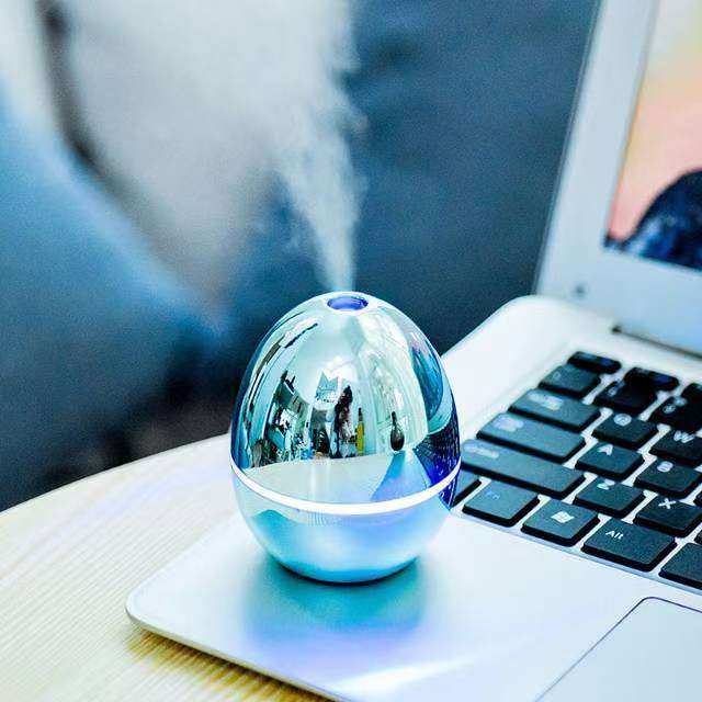 Mini USB Egg-formet ultrasonisk luftfukter