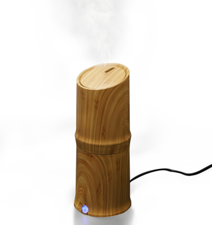 300 ml Cool Mist Luftfukter Ultralyd Aroma Essential Oil Diffuser for Office Home Bedroom Living Room Study Yoga Spa - Wood Grain